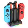 6 in 1 Charging Dock Compatible with Switch 1 2 for Joy Con & OLED Model Controller with RGB Lighting Switch 2 Handle Bracket