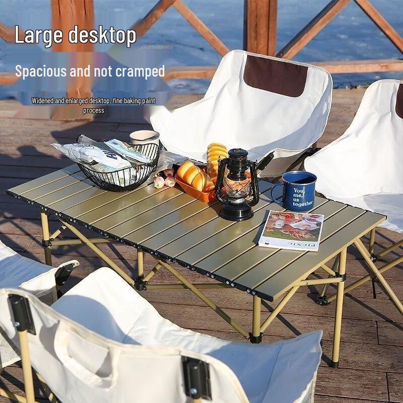 OIMG Outdoor Folding Camping Table and Chair Set