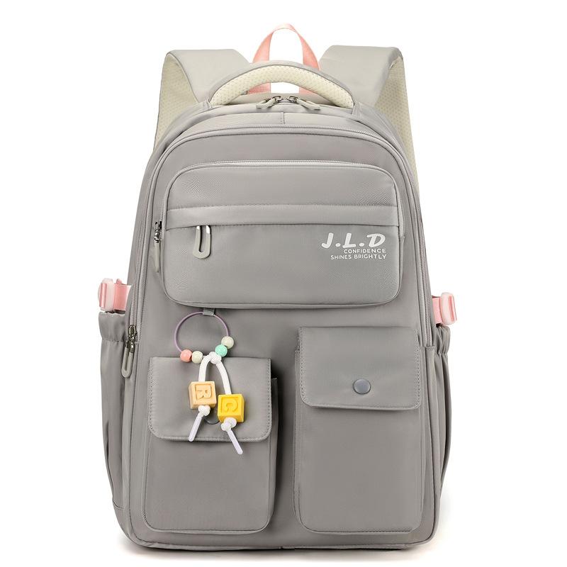 New Student Backpack for Junior High School Students Large Capacity Backpack for Primary School Students Schoolbag for Female Spine Protection