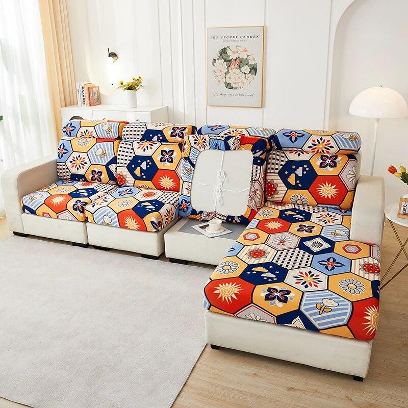 

Чехол на подушку для дивана 1/2/3/4, эластичный чехол для дивана, чехол для сиденья, защита для мебели, защитная пленка с цветочным принтом normal size-1