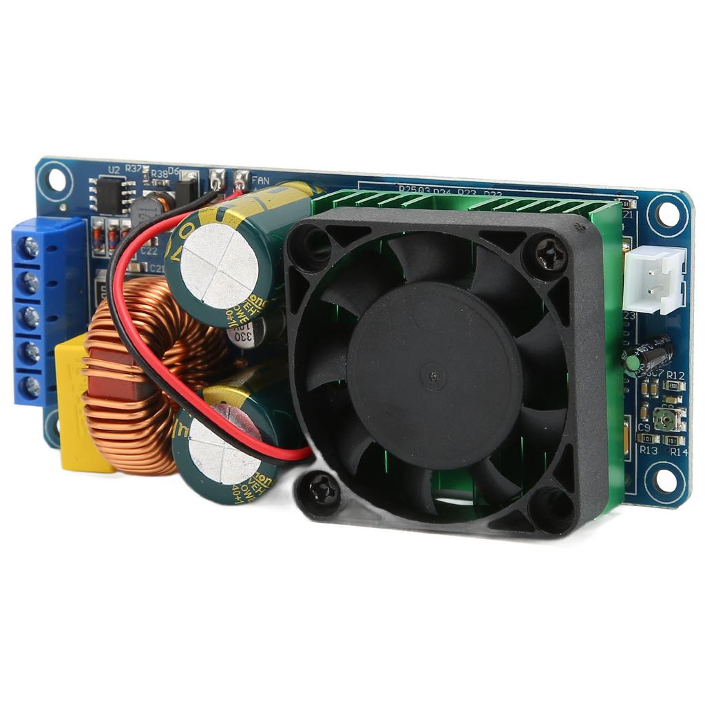 Mono-Kanal-Verstärkerplatine Hohe Leistung 500W Effiziente HiFi-Leistungsverstärkerplatine mit Lüfter für 10-18 Zoll 4-8 Ohm Lautsprecher