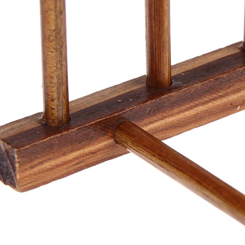 Functional Wooden Dish Drainer Rack Perfect for Organizing Plates and Lids in Small Kitchens
