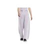 Adidas Interlock Dance Joggers with Three Stripes and Loose Knit Design Women Bottoms Silver Purple JI9782