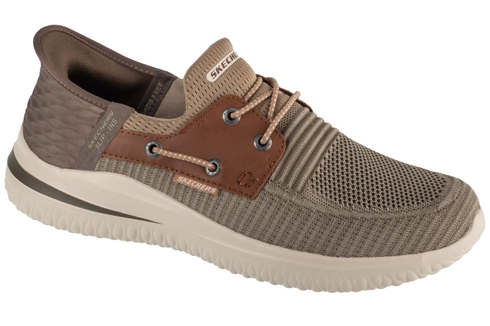 Zapatillas sin cordones Skechers: Delson 3.0 - Roth, Zapatillas grises para hombre