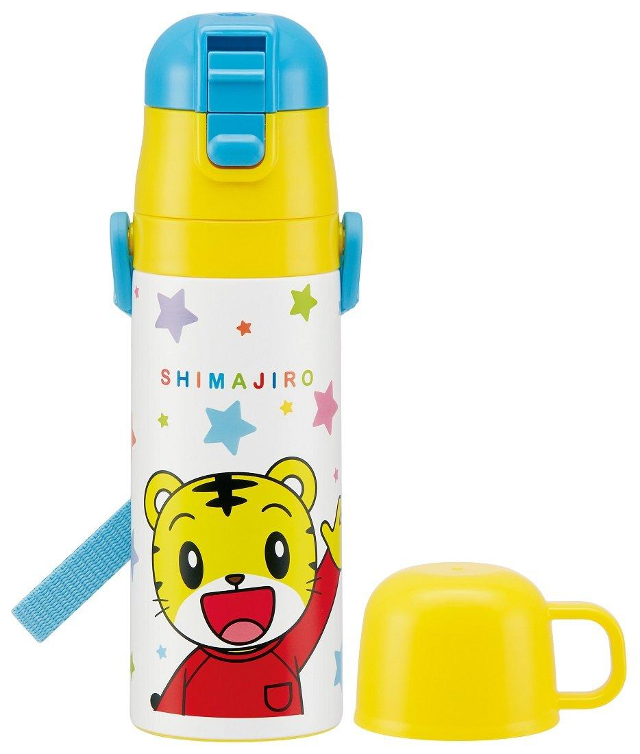 

Skater Stainless Steel Water Bottle with Insulated for Hot and Cold Shimajiro SKDC4 2-Way Cup, 470ml, Drinks, Design,