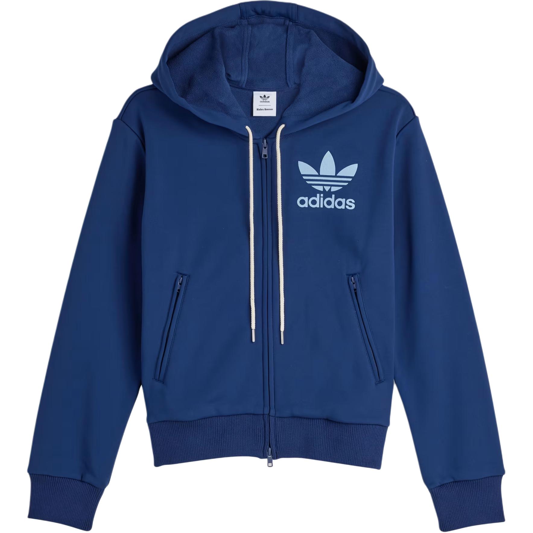 Adidas X Wales Bonner Track Hoodie Collegiate Navy Мужские топы синего цвета JJ2939 XS