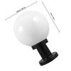 15Cm Acrylic Outdoor Lamp Shade Globe Style Post Light Fixture Simple Elegant Design Eye Comfort Lighting for Exterior Column