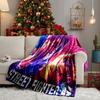 Fighter Game Throws Blanket Flannel Blankets Plush for Couch Bed Gifts for Men Women Travel Picnic Blanket Christmas Fan Gifts