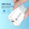 PD33W GaN QC3.0 Multi-Port Fast Charger, European Standard, 9V/12V Compatibility.