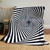 Hypnotic Spiral Pattern print blanket soft and cozy perfect for the living room bed sofa or a nap,gift