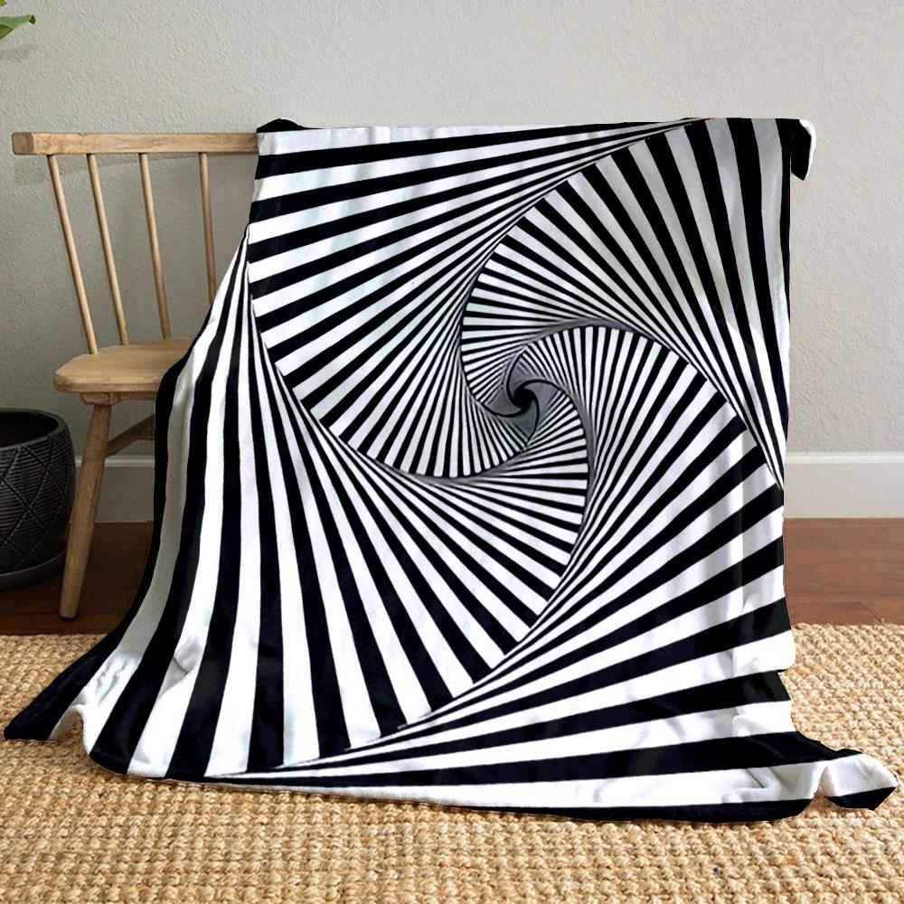 Hypnotic Spiral Pattern print blanket soft and cozy perfect for the living room bed sofa or a nap,gift