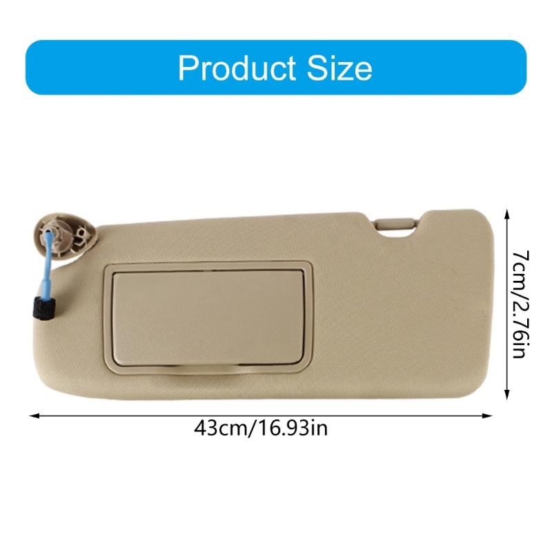Car Inside Sunvisor Front Left Right Sunshade Sun Visors with Led Light 83280-TLA-A12ZB Replacement Parts