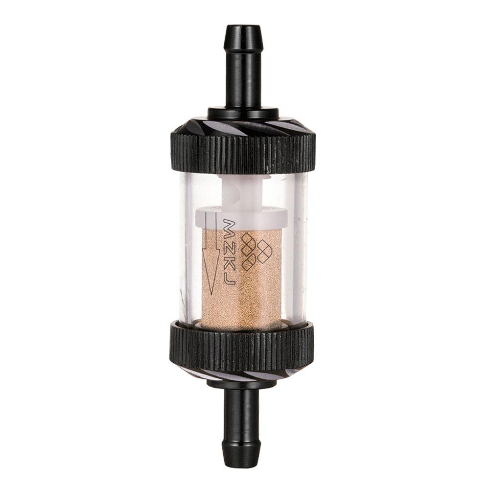 Motorcycle Modified Metal Oil Filter Removable Transparent Glass Gasoline Filter for ATV Dirt Pit Bike Motocross