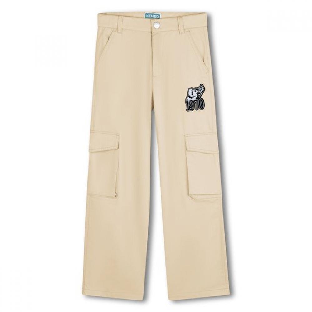 

Kenzo Kids 14 Years Elephant Cargo Pants Eden Jungle Ivory/14Age_165CM