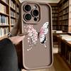 Pink Floral Butterfly Tattoo Soft TPU Phone Case for iPhone 17 16 15 14 13 12 11 Pro Max Plus Shockproof Anti-Slip Cover