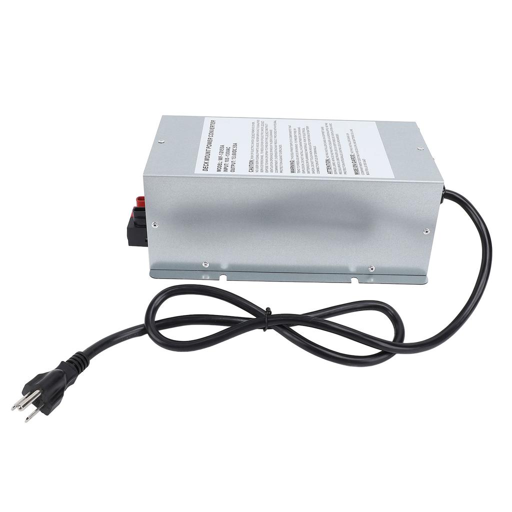 Deck Mount Power Converter WF 9855 55Amp 3 Stage Smart Charging Mode RV Power Charger for Trailer