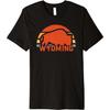 Retro Wyoming Bison Premium T-Shirt