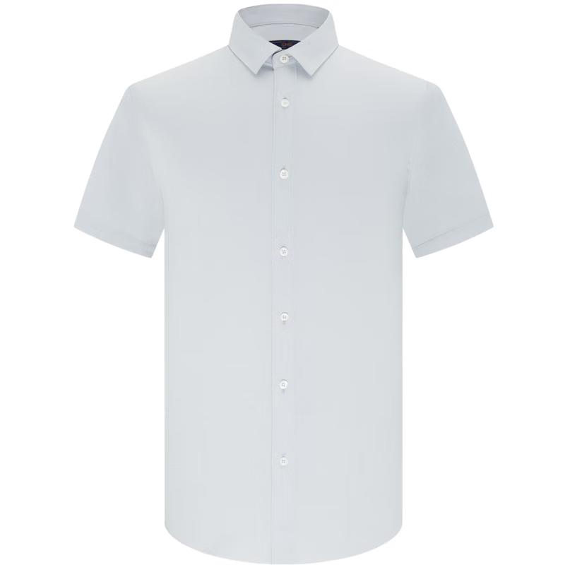EMZ Men's Modal Blend Short Sleeve Business Casual Shirt