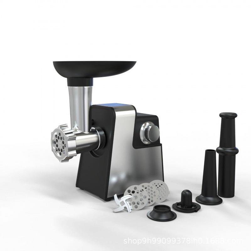 2-in-1 Automatic Meat Grinder & Vegetable Cutter with Sausage Stuffer