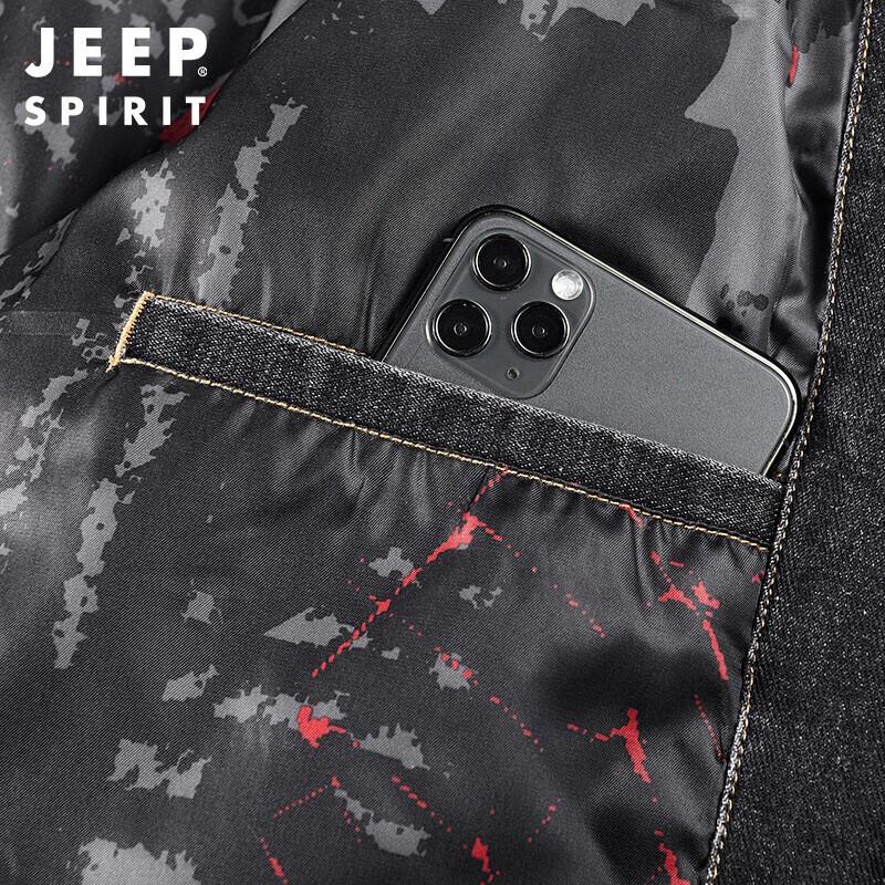 JEEP SPIRIT Men's Casual Denim Workwear Jacket