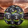 1 pz Pallone da Calcio Indoor Sparta Praga Colorato Per Tutte le Età Cucito a Macchina PVC Pronto per la Competizione Resistente Ad Alto Rimbalzo HE3