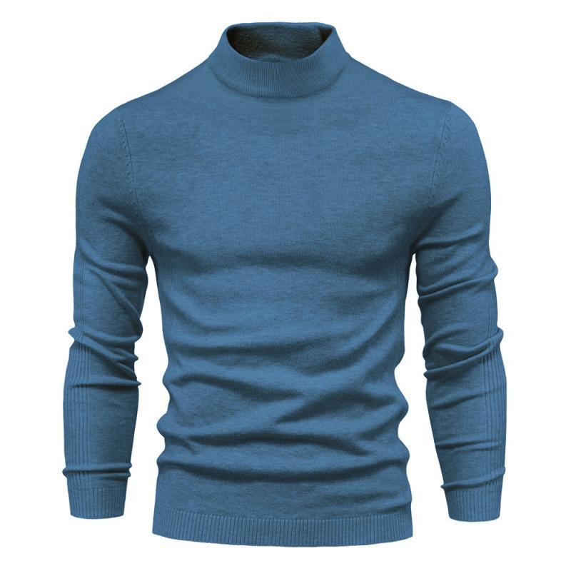 New O-neck Pullover Men's Sweater Casual Solid Color Warm Sweater Men Winter Fashion Slim Mens Sweaters 11 Colors