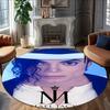 1pc Michael Jackson Carpet, Round Rug, Comfortable, Suitable for Entryways, Living Rooms, Office, And Bedrooms, Christmas Decoration