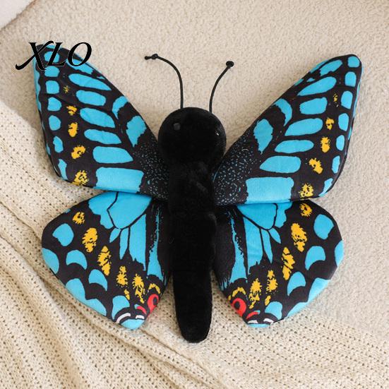 Whimsical Room Decor Realistic 3D Butterfly Plush Toy, Stuffed Throw Pillow, Soft Vivid Design Insect Animal Decor, Gift for Kids Girls, Home Ornament
