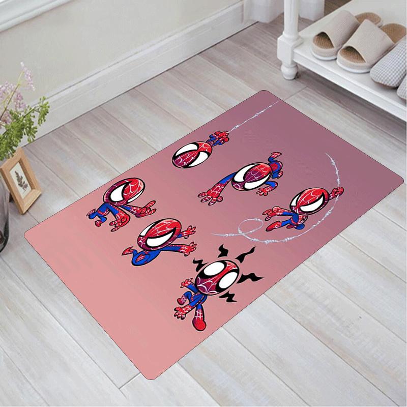 

1pc Spider-Man Pattern Area Rug Soft Flannel Floor Mat for Living Room,Office,Bedroom and Carpet,Sofa Coffee Table Floor Mat 60cm by 90cm