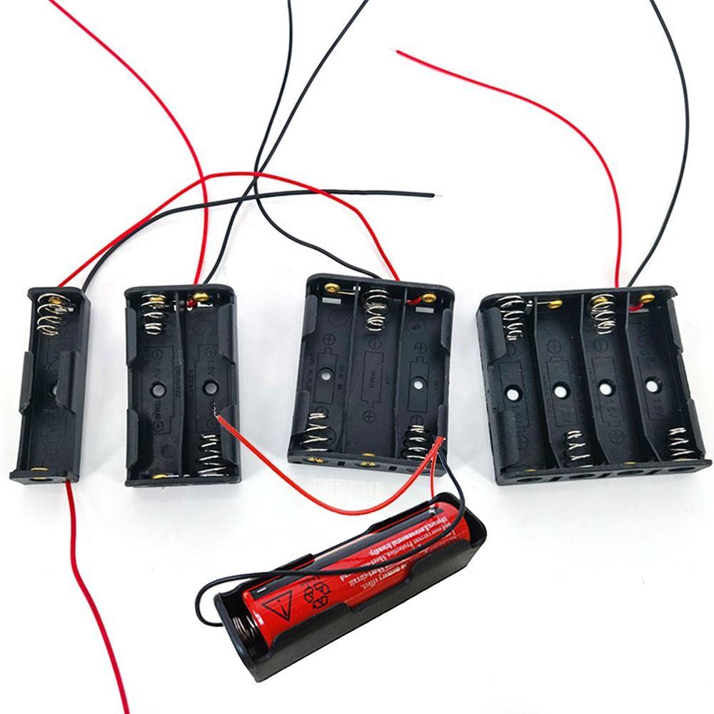Custodia per Batteria con 1/2/3/4/5/6 Scomparti in Plastica Scatola per Batterie Organizzazione Batterie