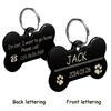 Medagliette Personalizzate per Cani Gatto Cucciolo ID Nome Collare Targhetta Ciondolo Accessori per Animali Osso/Zampa Glitter