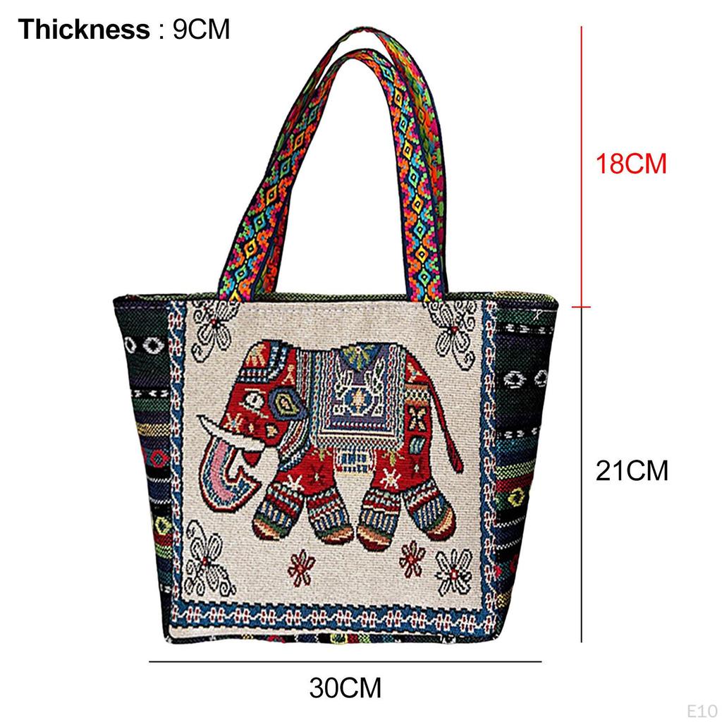 Embroidered Women Tote Bag Travel Daily Bags Shopping Shoulder for Dating Outdoor