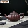 300ml Handmade Yixing Purple Clay Teapots Handmade Rib Jade Bowl Pot Raw Ore Purple Mud Kettle With Strainer Zisha Tea Set Craft