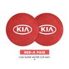 MYMX8 Car Suede Coaster Anti-Slip Water Cup Pad Bottle Holder Mat Accessories For KIA Ceed Sportage Rio K2 Optima Cerato Proceed Venga