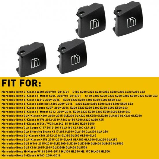 Window Switch Button Cover Cap For W204 Mercedes-Benz C-Class W212