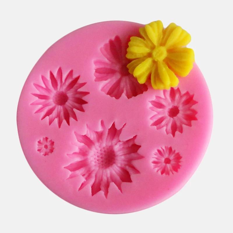 3D Flower Silicone Molds Fondant Craft Cake Candy Chocolate Sugarcraft Ice Pastry Baking Tool Mould Baking Accessories and Tools