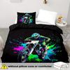 3pcs Cool Motorcycle Rider 3D Printed Bedding Set Comfortable Duvet Cover King Queen Twin Size Birthday Gift Bedroom Decoration