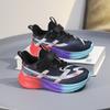 Youth Style Shoes Kids Breathable Mesh Running Shoes With Hook Loop Lightweight Shock Absorbing Anti-Slip Boys Girls Fall