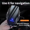 Car Wireless Charger Stand Auto Car Vent Mount Mobile Phone Holder Dock Fast Wireless Charging Station Bracket Infrared Induction Devices