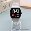 LED Sports Heart Square Watch for Junior High Boys & Girls - Korean Style