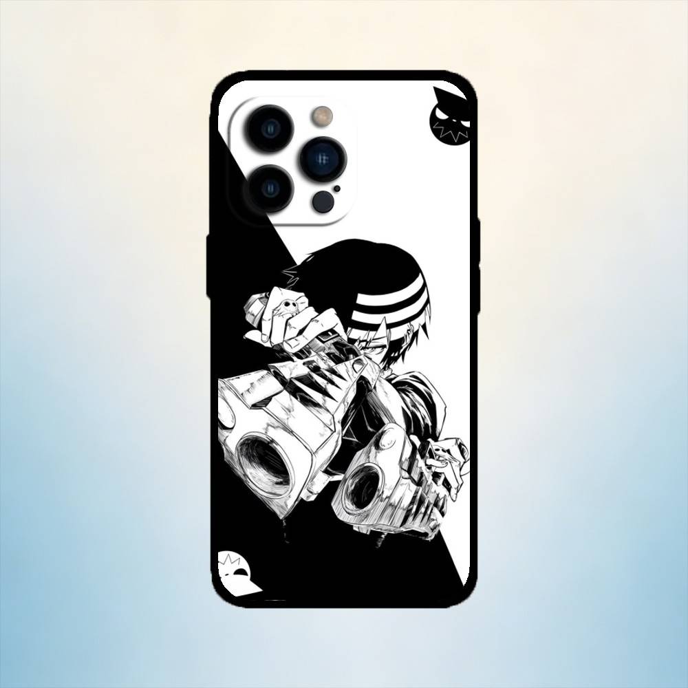 

AAA Anime S-Soul Eater Phone Case For iPhone 17,16,15,14,13,12,11 Plus,Pro Max,XS,Soft Silicone Black Cover iPhone13PRO