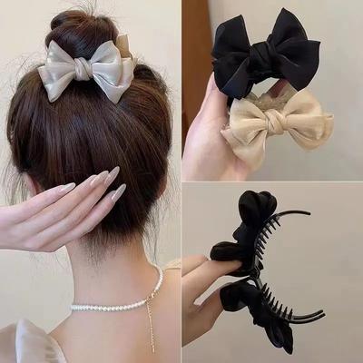 Koreansk Elegant Rosett Hårklämma Klämma Hårklämmor för Hårknutar Updo Hårklämmor Flickor Barrettes Huvudbonad Flickor Kvinnor Håraccessoarer