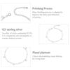 BAMOER Genuine 925 Sterling Silver Classic Heart-shaped Loving Heart Bracelet For Women Simple Design Jewelry