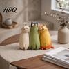 Resin Cat Ornament Quirky Vase Cute Flower Holder for Desk Shelf Mini Planter Craft Vase Dried Flowers Creative Home Decor Ornament Unique