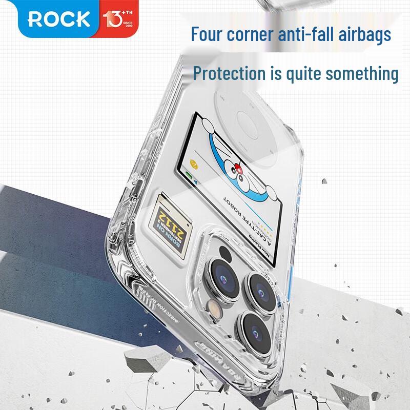 ROCK Doraemon iPhone 14 Pro Max Clear Protective Case