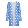 Women's Fashion Casual Comfort Floral Print Mid-Length Cardigan Jacket