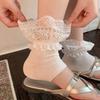 Lace Socks Women'S Spring And Summer Thin Miu Series Ballet Style Stepping Socks Cover Japanese Jk Short Tube Half-Palm Socks