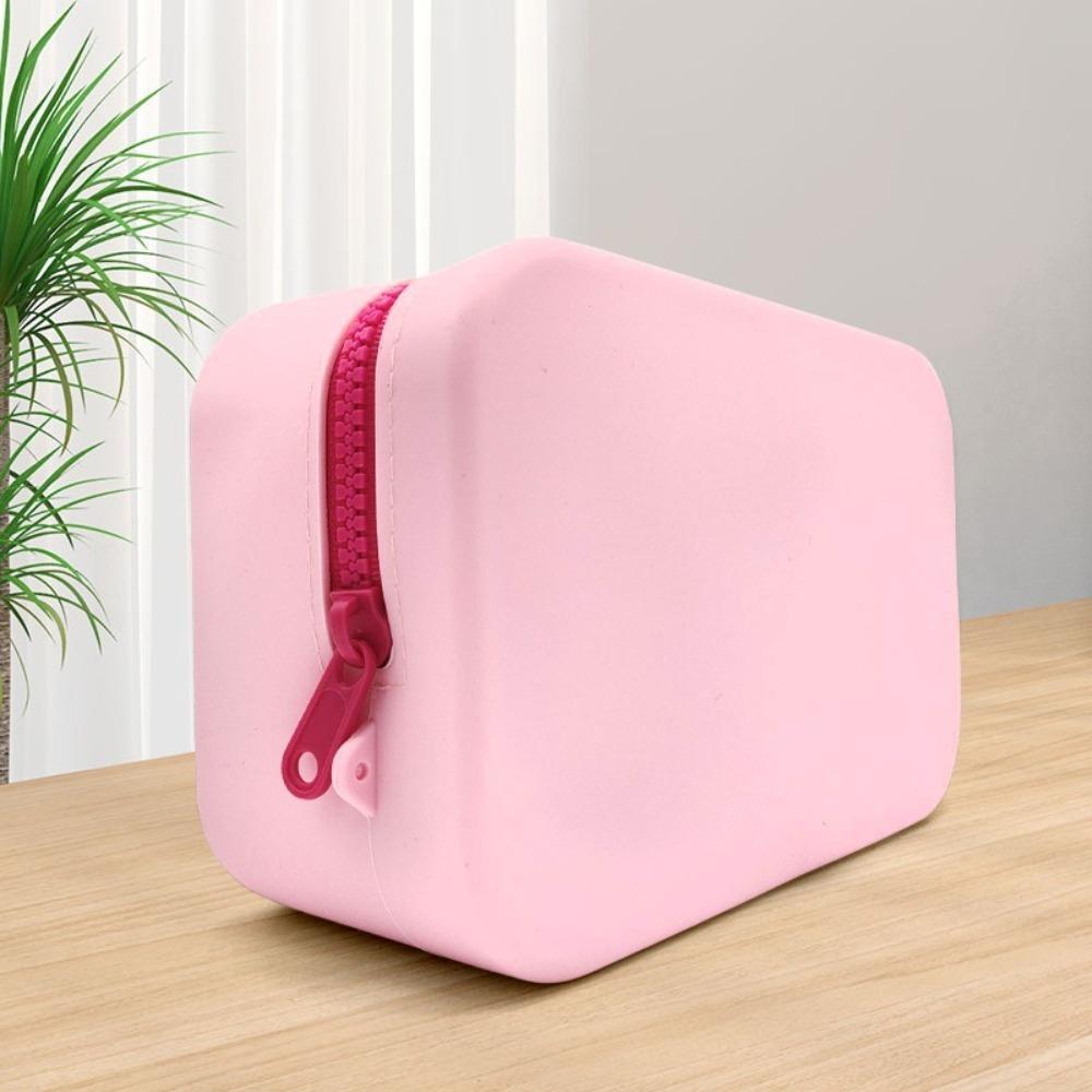 Silikonowa portmonetka o dużej pojemności Wodoodporna kosmetyczka Przenośna torba do przechowywania artykułów papierniczych