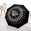 1PC Freemasonry Umbrella Portable Folding Umbrella Iron Frame Hole Bone Structure Outdoor Home Umbrella A6