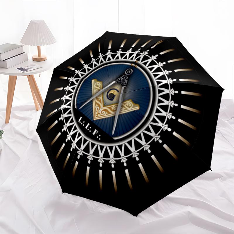 1PC Freemasonry Umbrella Portable Folding Umbrella Iron Frame Hole Bone Structure Outdoor Home Umbrella A6